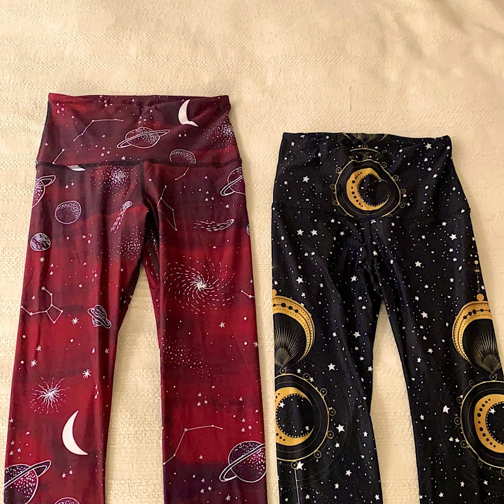 Meteor Shower Yoga leggings